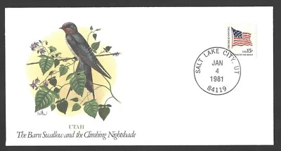 1978 US Postage - SCOTT 1618C - FT. McHENRY FLAG - COMMEMORATIVE COVER - Utah - Image 1 of 2