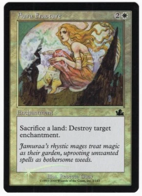 Aura Fracture 2000 Prophecy FOIL White Common Enchantment MTG NM AZ1 - Image 1 of 2