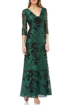JS Collections Embroidered Lace Gown ( Size 4 ) - Image 1 of 2