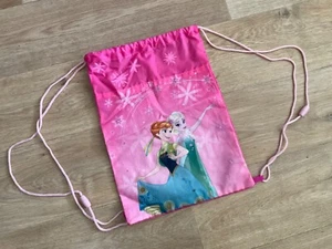 Rucksack Anna Elsa Frozen Eiskönigin Sportbeutel Turnbeutel Tasche Beutel pink - Bild 1 von 5
