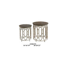 Crestview Collection CVFZR2275 Allyson 22 X 20 inch Side Tables, Set of 2