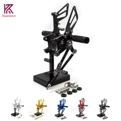 For Suzuki GSXR600/750 GSXR1000 2000-2004 CNC Rearset Foot Peg GP Shift Footrest - Image 1 of 4