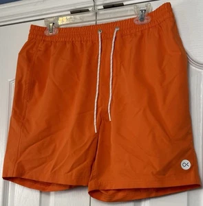 Outerknown Herren Nomadic Volley Boardshorts Badehose ungefüttert orange einfarbig - Bild 1 von 8