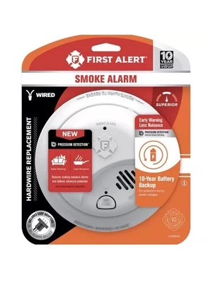 BRKSMI105-AC alarma de humo cableada con batería de respaldo de 10 años Foto 1 de 4