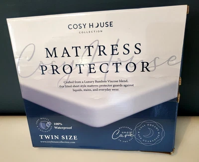 Acogedora colección Colchón Protector Doble Tamaño Impermeable Ultra Suave Foto 1 de 4