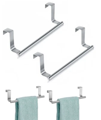 4er Set Geschirrtuchhalter Küche Tür Handtuchstange Handtuchhalter Schranktür - Bild 1 von 4
