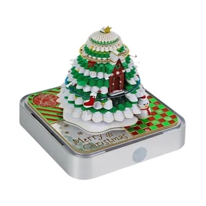 3D Panoramic Papercut Calendar Christmas Tree Innovative Desk Piece Calendar - Picture 1 of 4