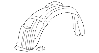 Genuine Acura 2007-2013 Acura MDX - Fender R Front (Inner) 74101-STX-A00 - Image 1 of 2