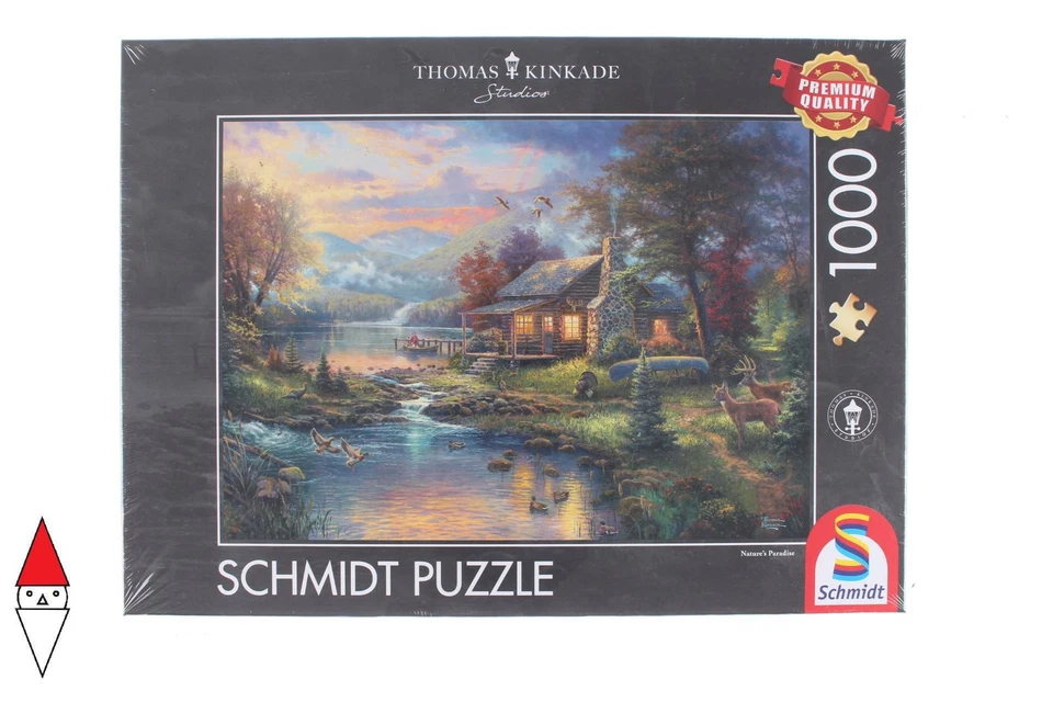 PUZZLE PAESAGGI SCHMIDT COTTAGES E CHALETS KINKADE NATURE S PARADISE 1000 PZ - Immagine 1 di 3