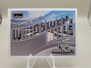 💥2024 Panini Minecraft Tour Of Minecraft Greetings Windswept Hills No.175 💥 - Picture 1 of 4