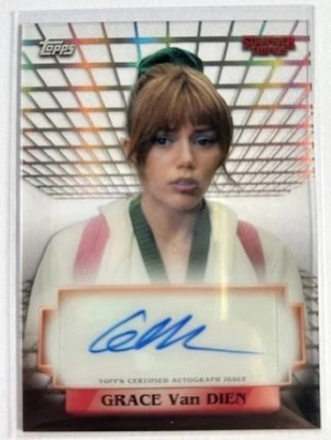 2025 Topps Stranger Things High Tek Grace Van Dien as Chrissy Auto - Image 1 of 2