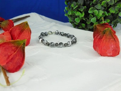 Armband: tolle synth. Malachit-Perlen 8 mm . 353.14 - Bild 1 von 2