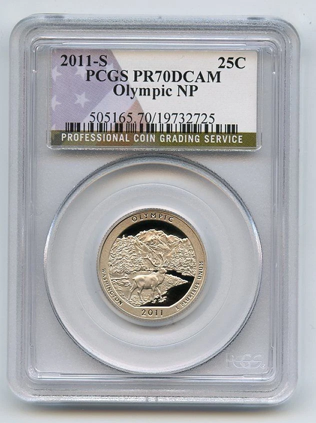 2011 S 25C Clad Olympic Quarter PCGS PR70DCAM - Image 1 of 1