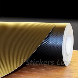 Pellicola adesiva carbonio NERO 3D cm 200 x 100 ANTIGRAFFIO+SPATOLA in OMAGGIO! - Foto 1 di 1