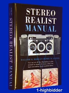 Vintage 1954 3D Stereo Realist Handbuch Hardcover 1. Ausgabe mit DJ & Zuschauer Morgan Lester - Bild 1 von 12