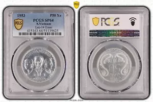 50 Xu Essai Quoc Gia Viet Nam Coins PCGS SP-64 Vintage Rare_LDP Shop. - Picture 1 of 2