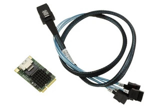 Mini PCIe MiniPCIe 4 PORTS SATA 6G Chipset MARVELL 88SE9215 MiniSAS SFF-8087 - Photo 1/3