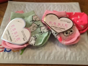4 Pairs of Kids’ Essie Legwear Socks Size 4-6. TWO Packs of 2 Pairs each. - Picture 1 of 3