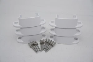 6 Pack New Carefree RV Camper Trailer Awning Carport Foot Part 901020W WHITE - Picture 1 of 4