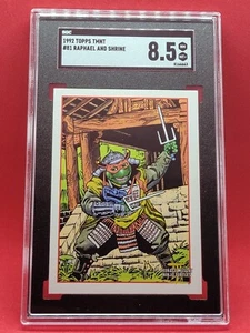 Teenage Mutant Ninja Turtles III 1992 Topps #81 Raphael & Shrine SGC 8.5 e~r - Picture 1 of 2