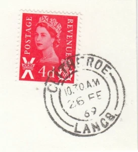 4d Definitive GB Scotland Used 1969 ON PIECE (66839) - Picture 1 of 1