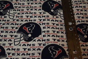 NFL Teams - Houston Texans Cotton Fabric - 21" X 54" Length - Picture 1 of 1