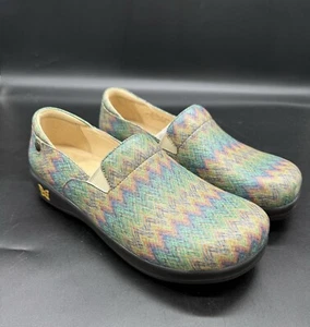 Alegria Keli Woven Wonder Clogs Loafers Shoes Womens Size 44/ 14 US Slip On NIB - Picture 1 of 6