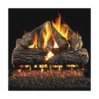 Peterson Real Fyre 24-inch Charred Oak Gas Logs Only No Burner - Image 1 of 4