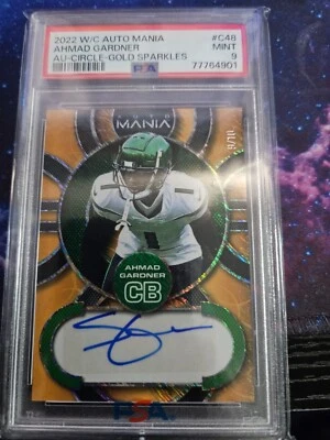 2022 Wild Card Auto Mania Ahmad Gardner Gold Sparkles - Image 1 of 3