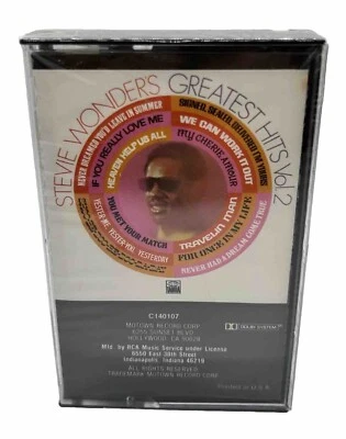 Stevie Wonder's-Greatest Hits Vol. 2 Cassette C140107 T-313C Sealed New - Image 1 of 4