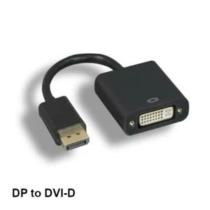 KNTK DisplayPort 1.2 to DVI-D Adapter DP to DVID 1080p for PC MAC TV Display - Picture 1 of 2