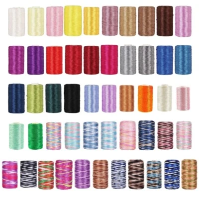 Silk Cord Bright Color Hand Knitted Yarn DIY Weave Thread for Kids - Image 1 of 4