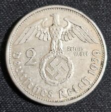 Third Reich 2 Reichsmark - Paul von Hindenburg - 1939 Mint A
