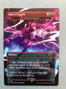Mtg Carte Magic Secret Lair Hatsune Miku Chandra's Ignition English NM - Bild 1 von 1