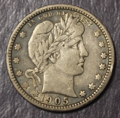 1905 Barber Quarter Choice XF........................Lot 9196 Cover