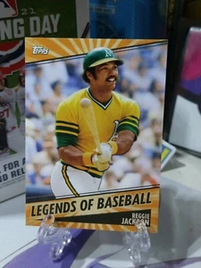 2021 TOPPS OPENING DAY LEGENDS OF BASEBALL REGGIE JACKSON OAKLAND A's π₯ - Picture 1 of 7