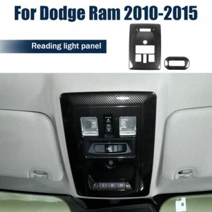 Cubierta de panel de luz de lectura delantera trasera para Dodge RAM 1500 10-15 fibra de carbono - Imagen 1 de 9