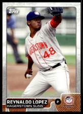 2015 Topps Pro Debut 129 Reynaldo Lopez   Hagerstown Suns  Baseball Card