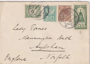 Netherlands 2 1/2c (NVPH 112, SC 115) Used on Four Color Cover to England - Picture 1 of 2