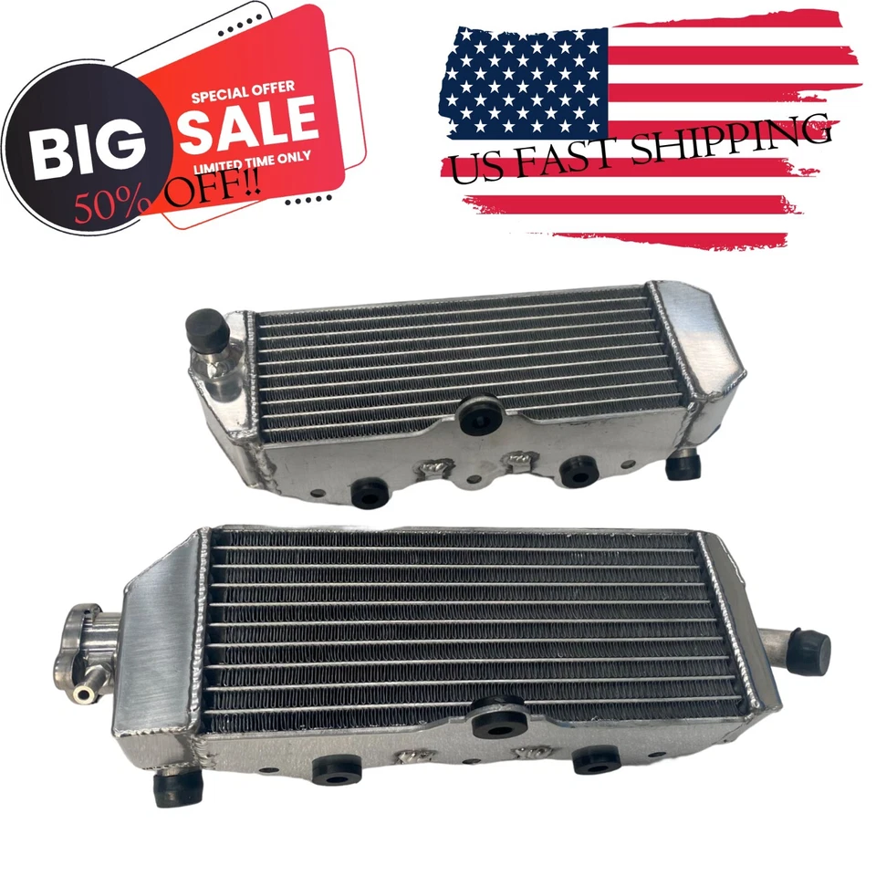 ✅right+left Aluminum Radiator Fit Suzuki RM 250 1989-1990; RMX 250 X 1989-1998 - Image 1 of 4