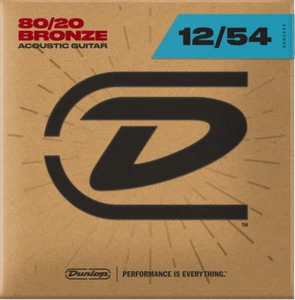 JEU DE CORDES GUITARE ACOUSTIQUE BRONZE LIGHT 12-54 DUNLOP DAB1254 - Imagen 1 de 2