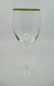 COPA DE VINO LENOX ECLIPSE - Borde Dorado - 7 5/8"" x 2 3/8"" - 0202K - Imagen 1 de 2