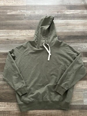 Buffalo David Bitton Hombre Verde Cordón Sudadera con Capucha Pullover Sudadera - Talla L Foto 1 de 4