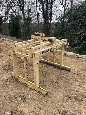  Boscaro Brick Block Grab Lifting Attachment Crane Digger Hiab - Image 1 of 4