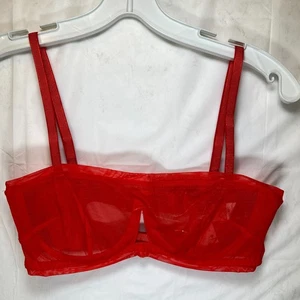 NWT We are HAH by Free People Wired Bra 30-38D Blood Orange - Picture 1 of 16