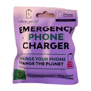 Chargeur téléphone d'urgence ChargeTab compatible avec iPhone (2900mAh) - Photo 1 sur 2