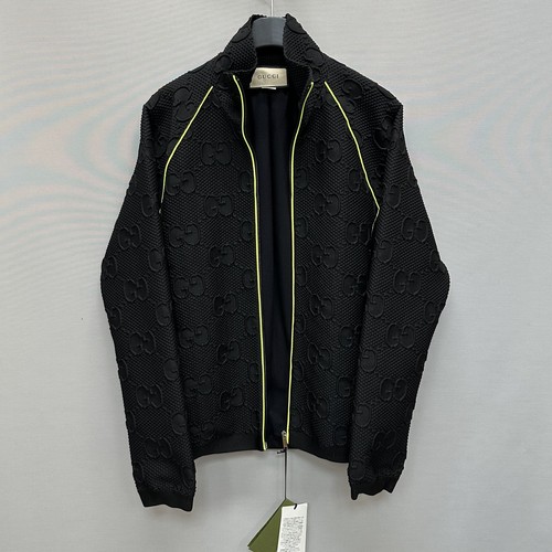 Giacca Gucci GG maglia elasticizzata neoprene zip 95 140035805