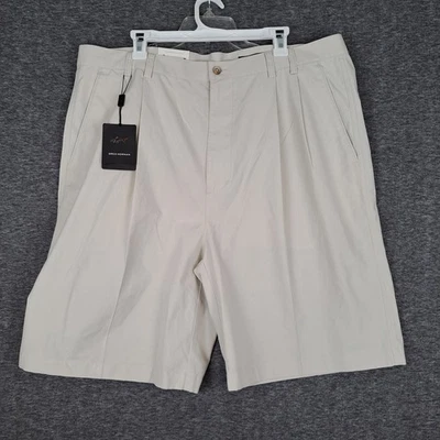 Greg Norman Shorts Men 40T Beige Chino Golf Flat Front 9” Inseam High Rise NWT - Image 1 of 4