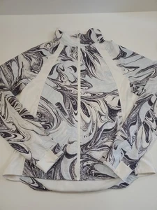 Athleta Size Small Run With It Printed Jacket Verve Horizon Full Zip Activewear - Picture 1 of 10