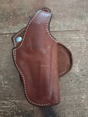 Vintage Bianchi 56L Small Revolver S&W 26-2 19 Hip Hugger Old School .38 .357 - Image 1 of 4